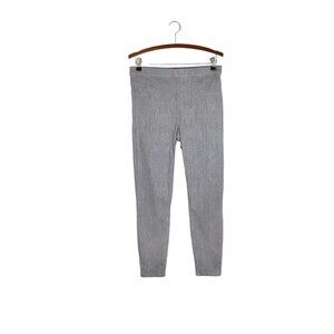 Spanx Jean-ish Gray Snake Print Pants Ankle Pull On Leggings Womens Size Large